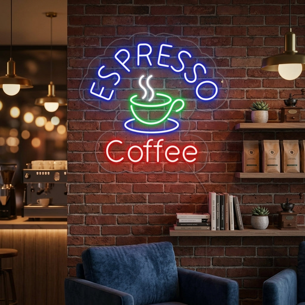 "Espresso Coffee" Insegna al neon