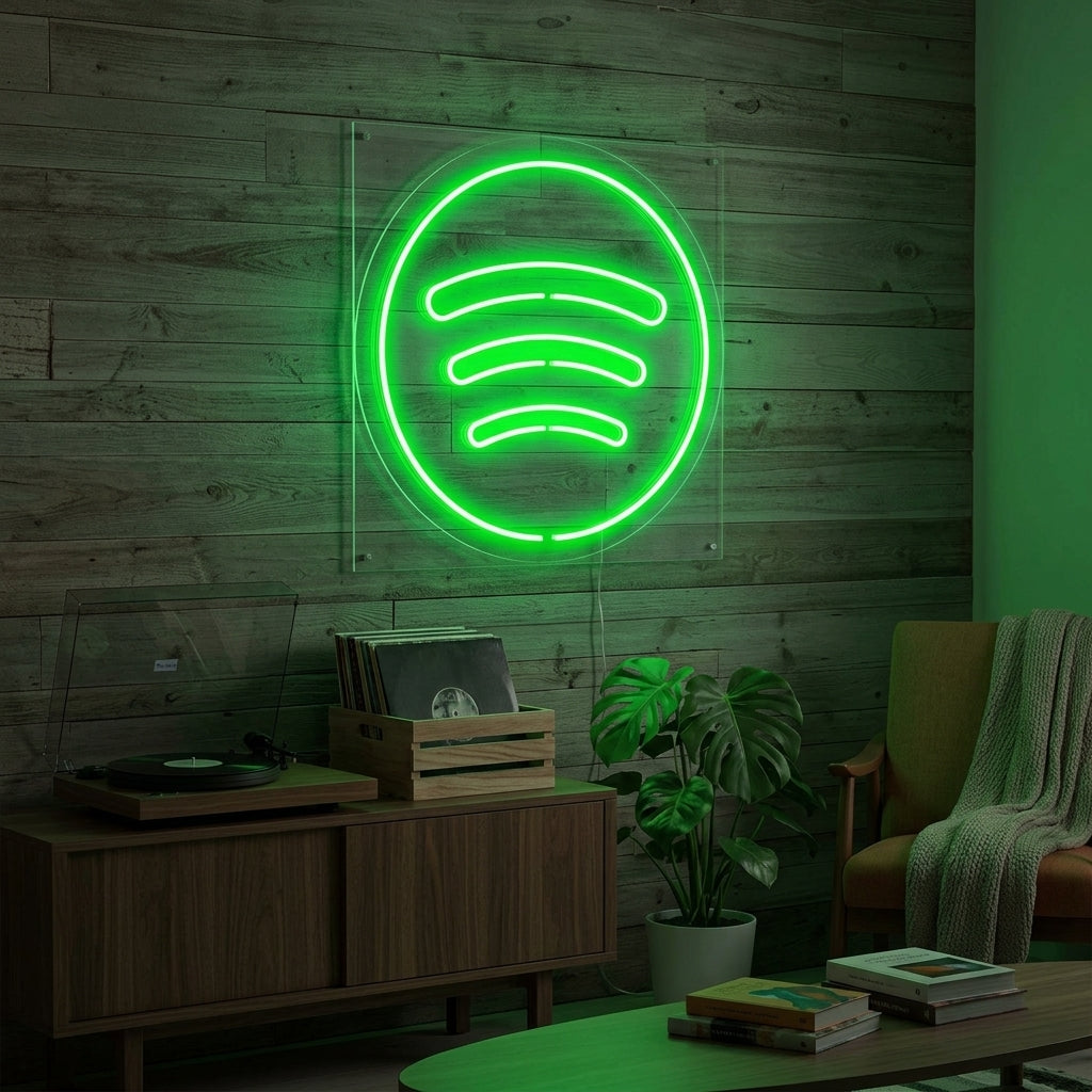 "Spotify logo" Insegna al neon