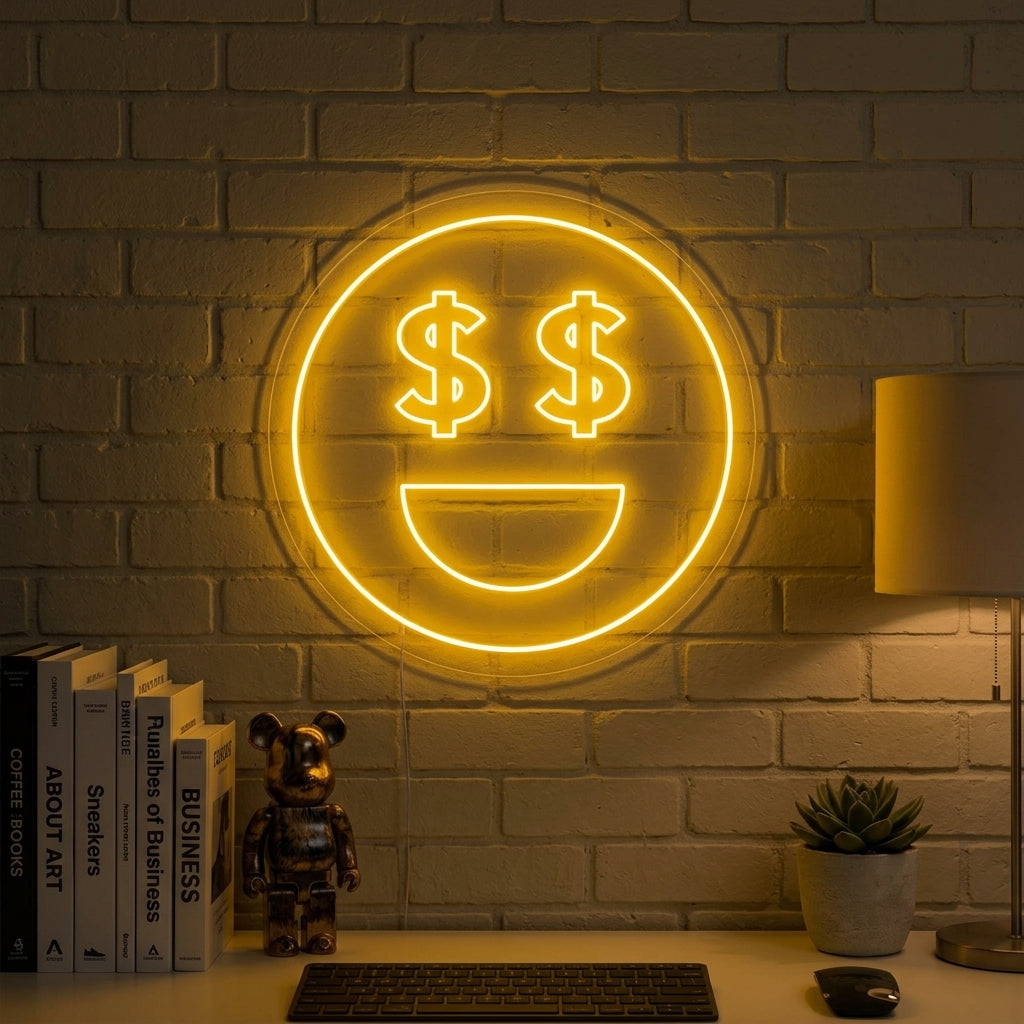 "Occhi Di Denaro" Insegna al neon