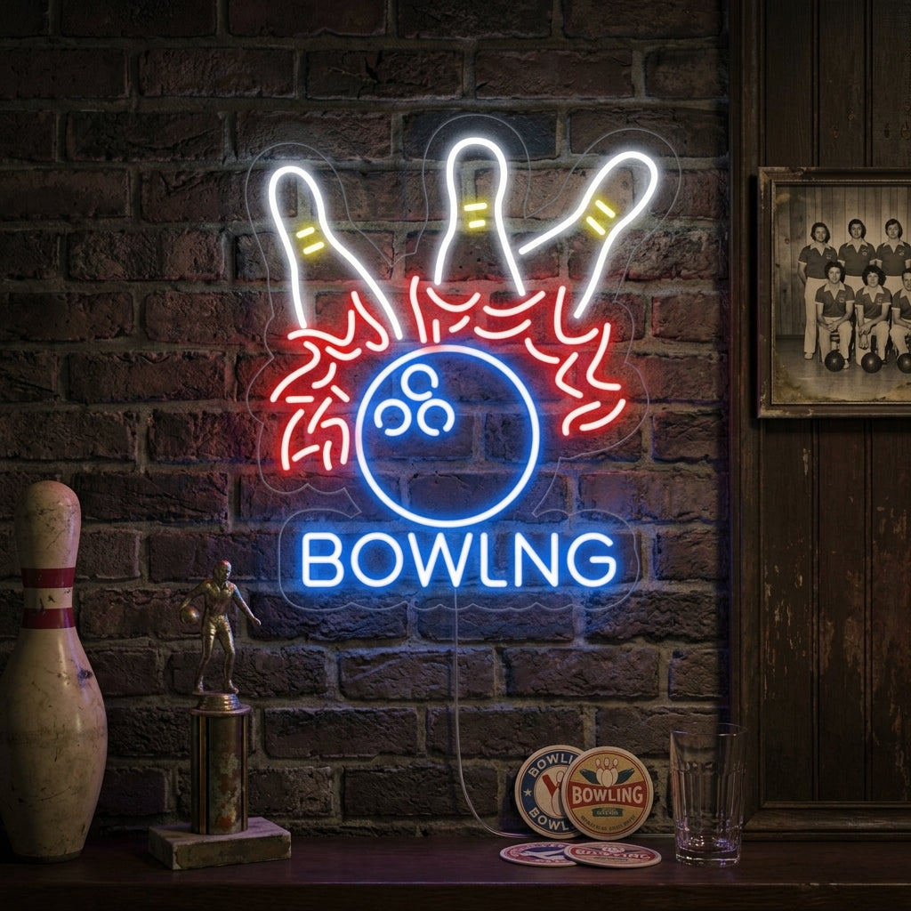 "Palla Da Bowling" Insegna al neon