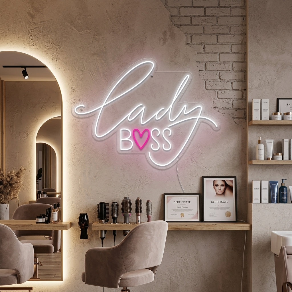 "Lady Boss" Insegna al neon