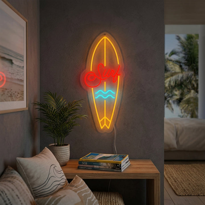 "Attrezzatura Sportiva Da Surf" Insegna al neon