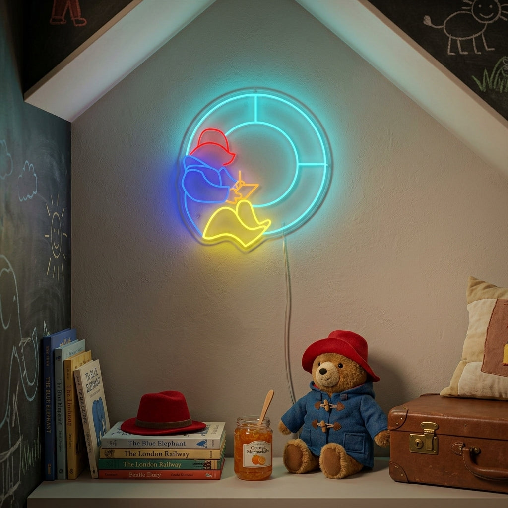 "Orso PDT" Insegna al neon