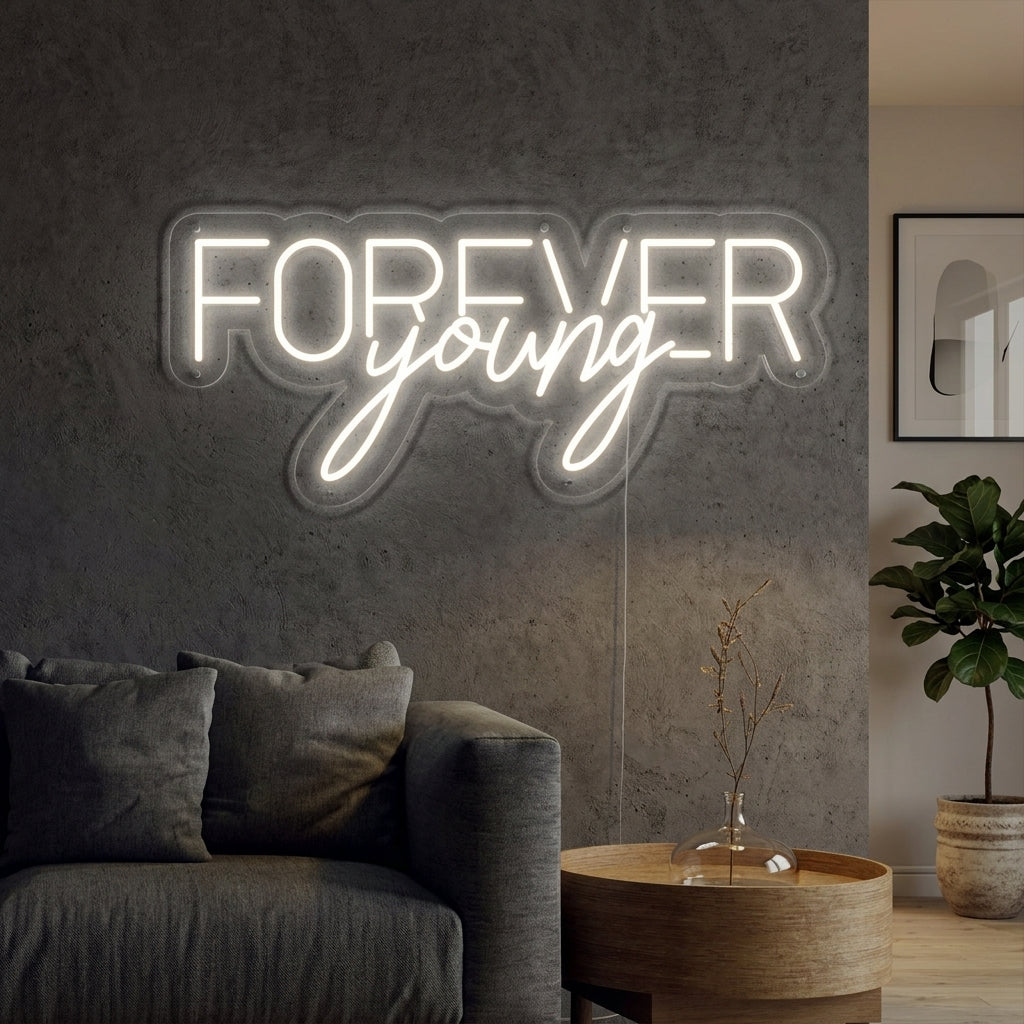 "Forever Young" Insegna al neon