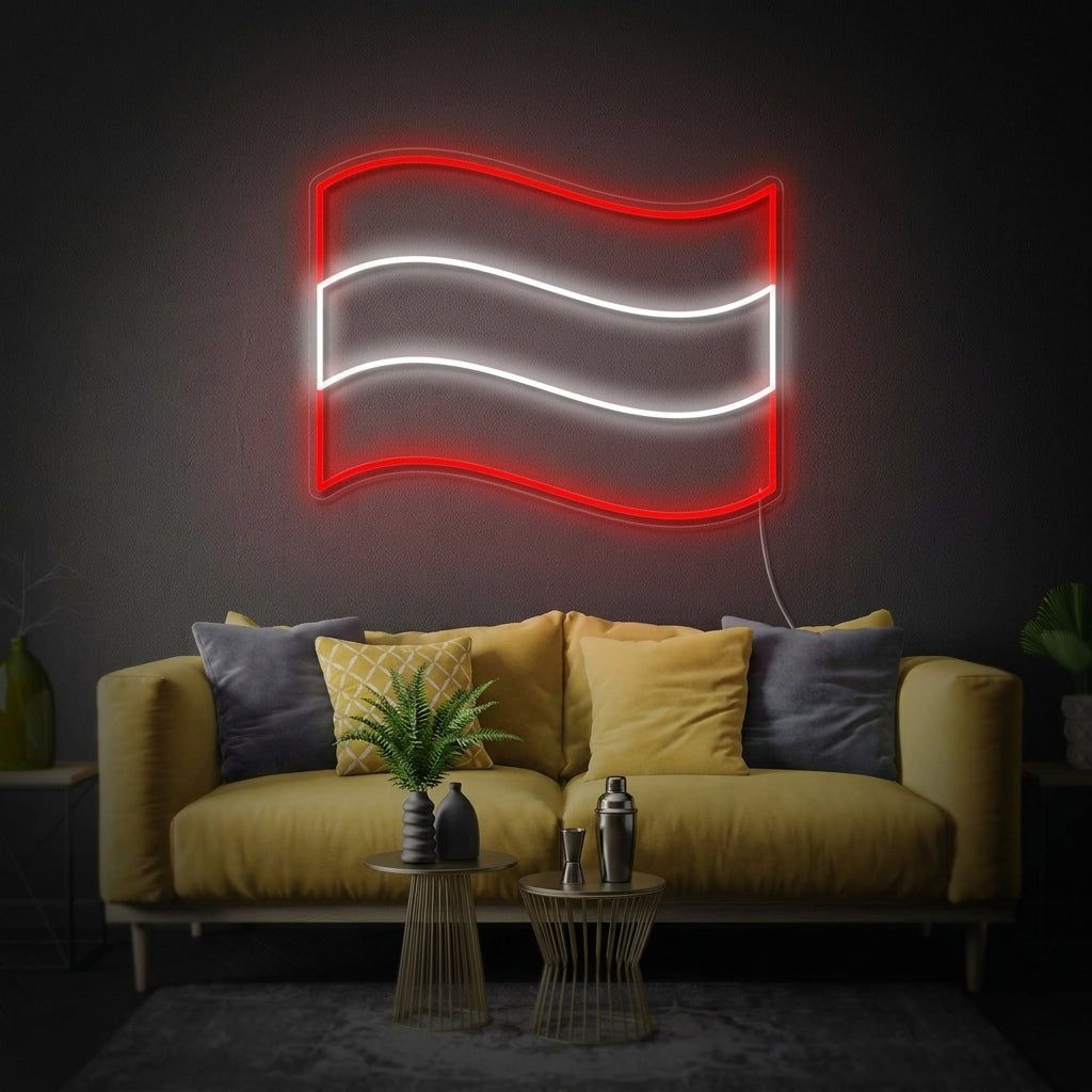 "Bandiera Dell'Austria" Insegna al neon