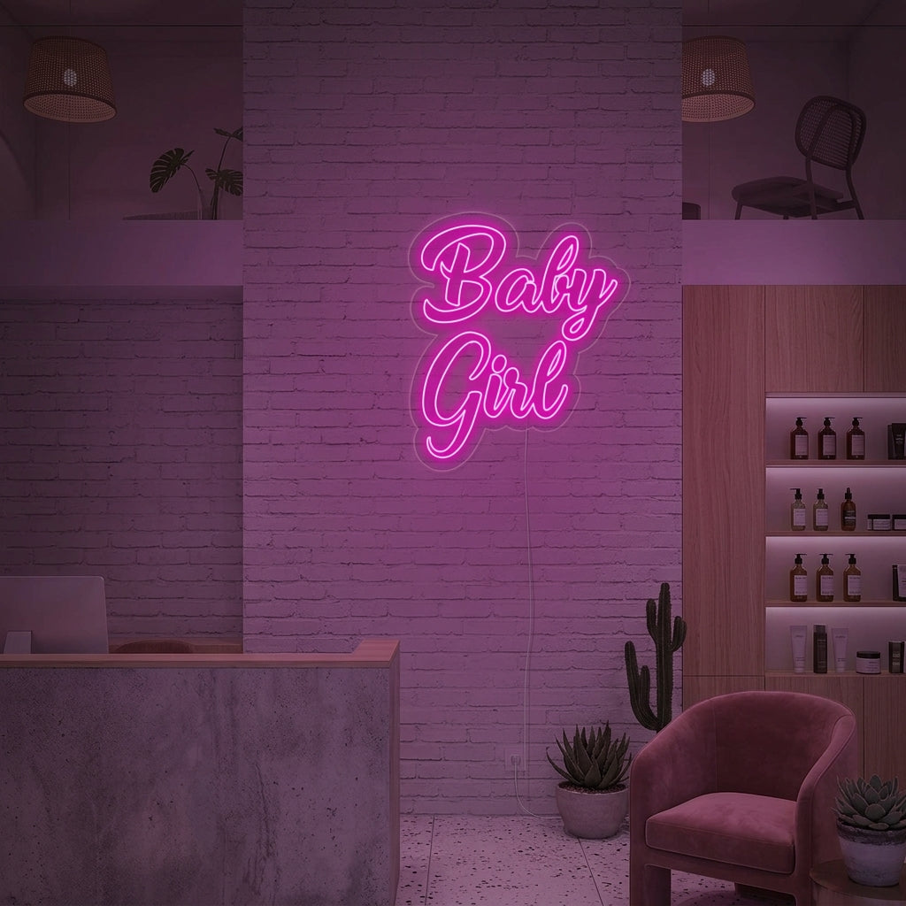 "Baby Girl" Insegna al neon