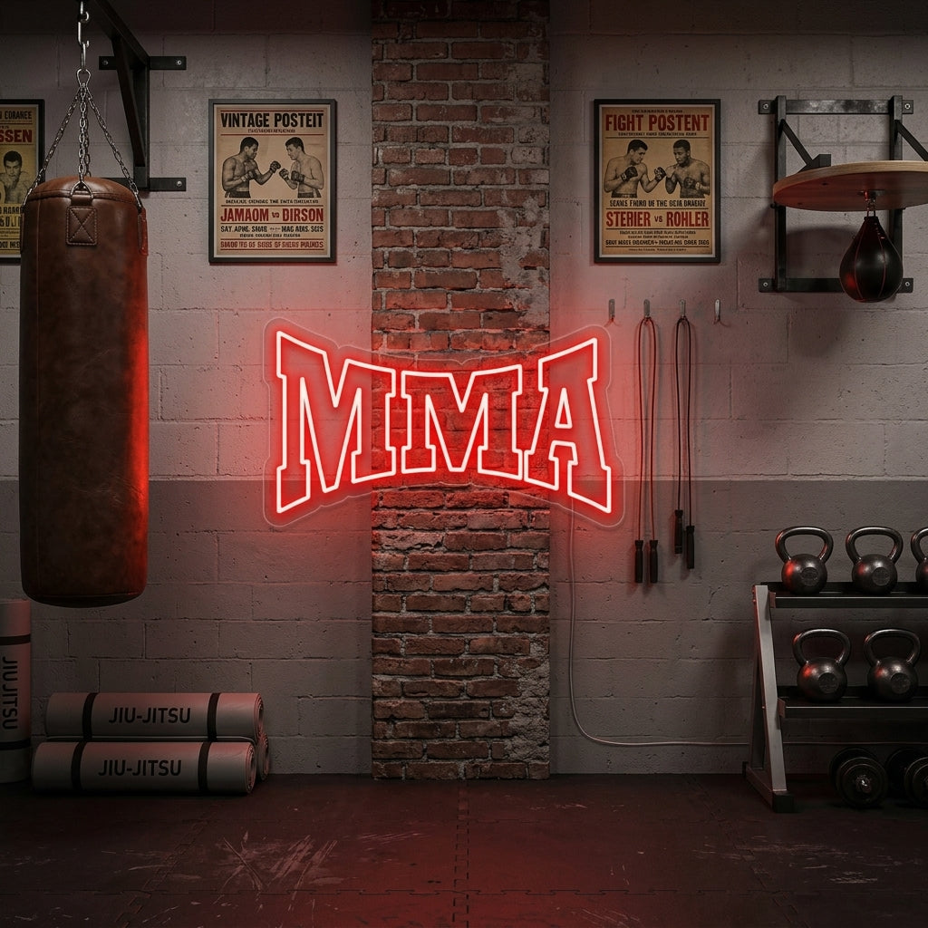 "MMA" Insegna al neon