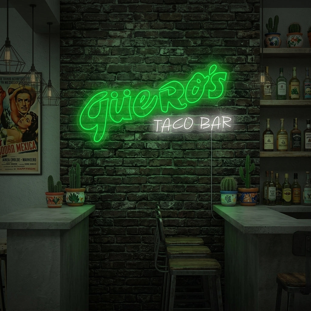 "Güero's Taco Bar" Insegna al neon