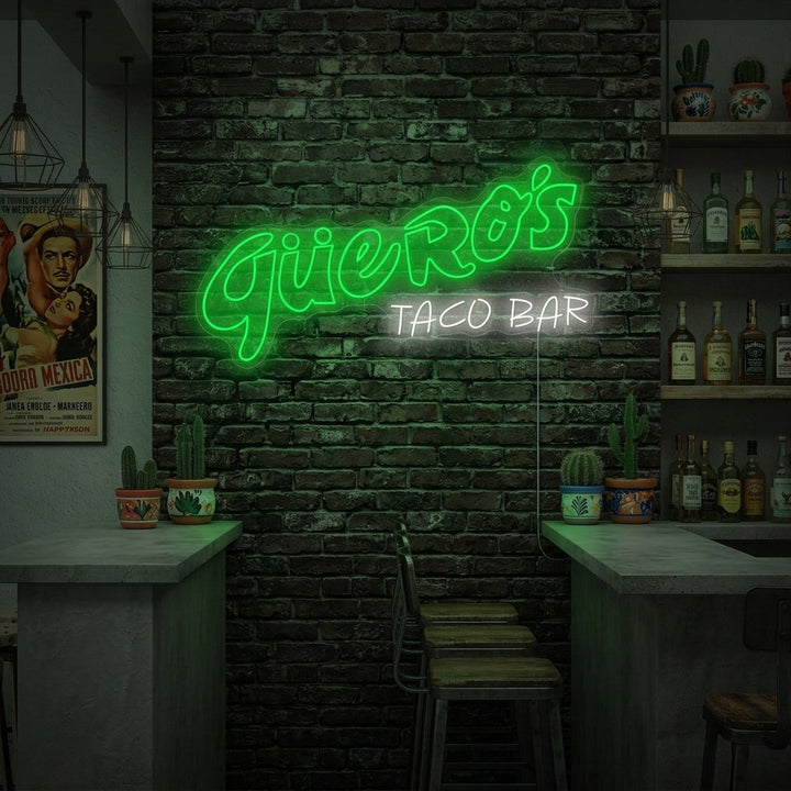 "Güero's Taco Bar" Insegna al neon