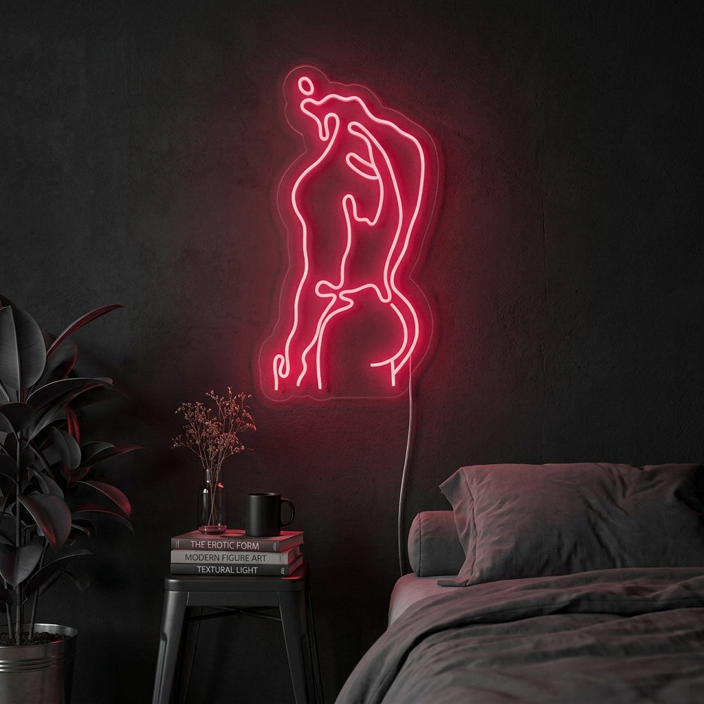 "Uomo Forte Corpo Umano Maschile" Insegna al neon