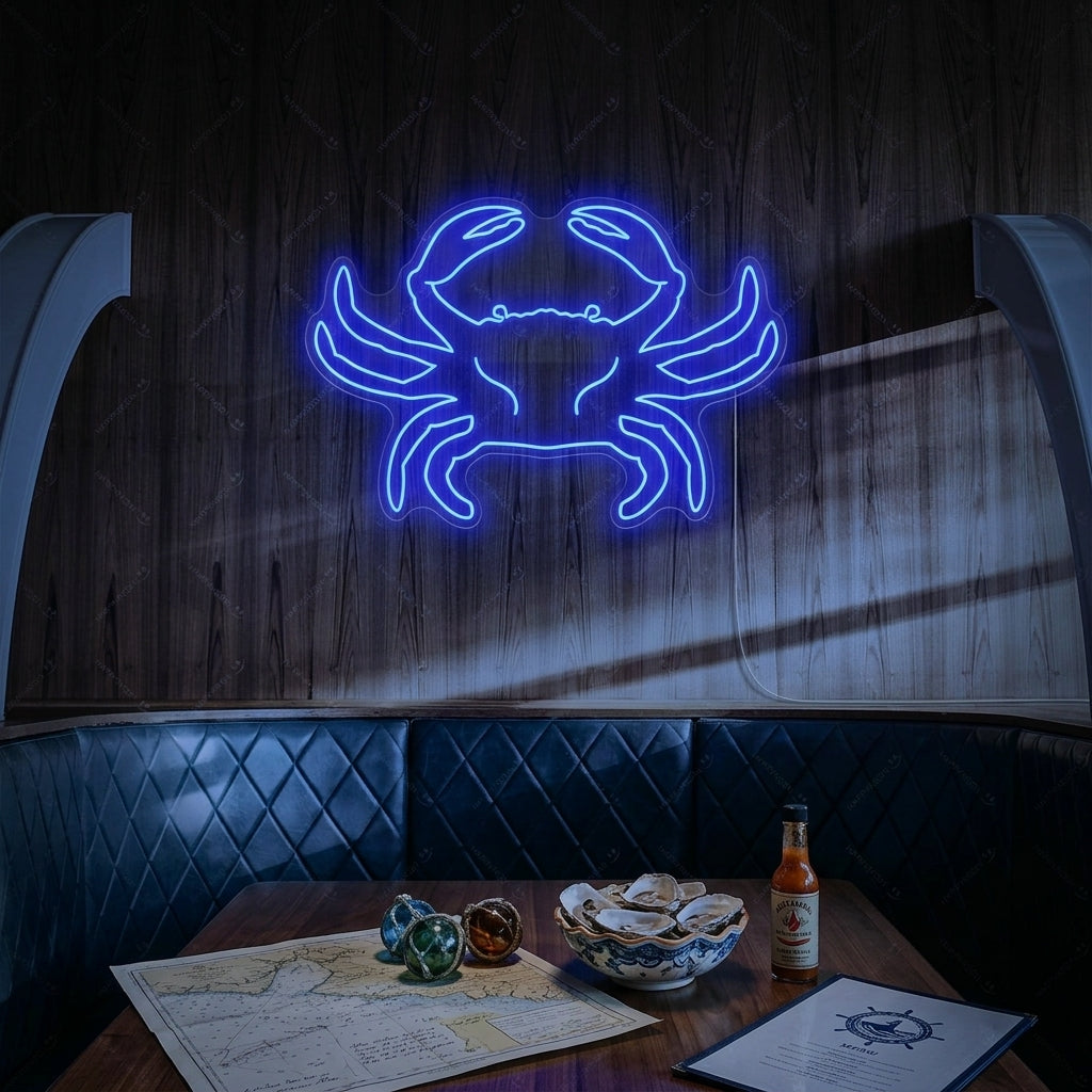 "Granchio" Insegna al neon