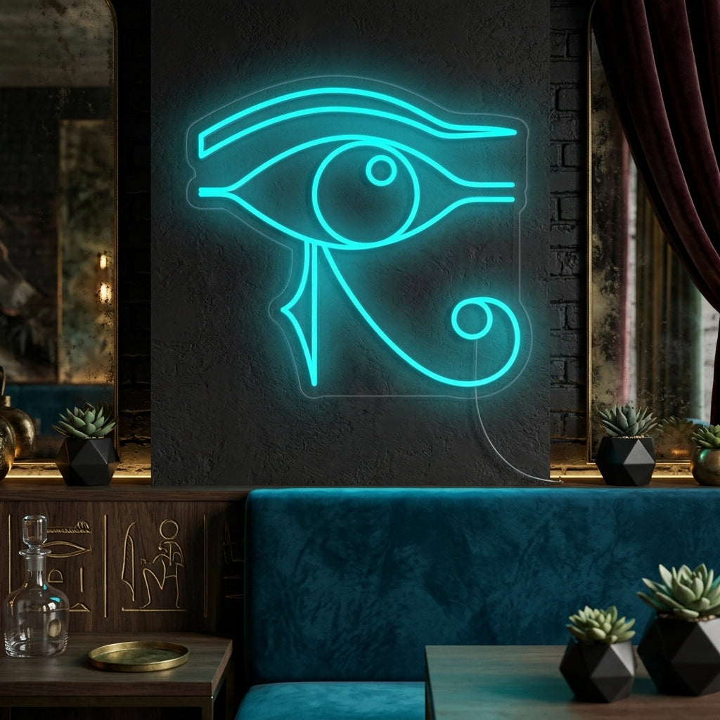 "Egitto Occhio Di Horus" Insegna al neon