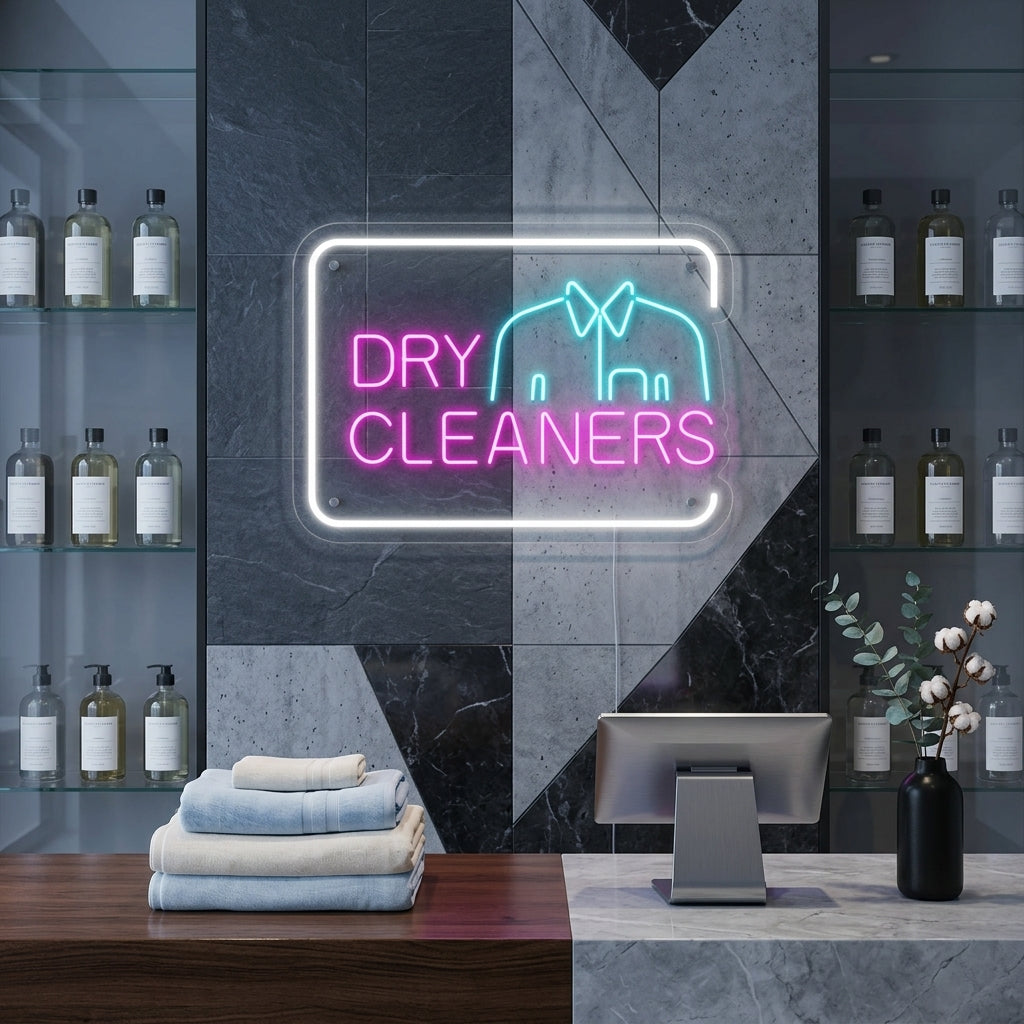"Dry Cleaners" Insegna al neon