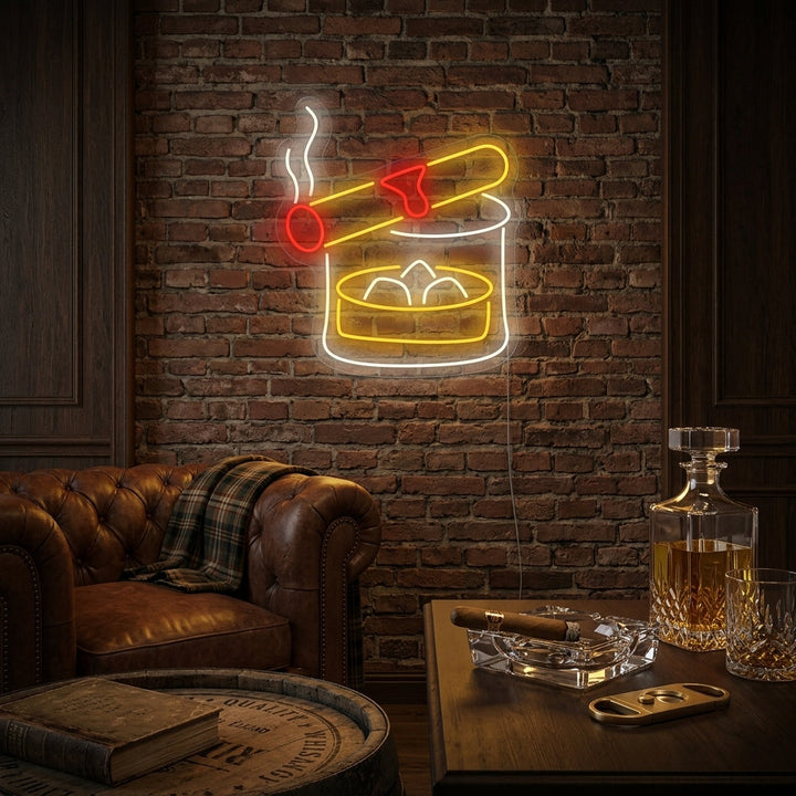 "Bicchiere di whisky" Insegna al neon
