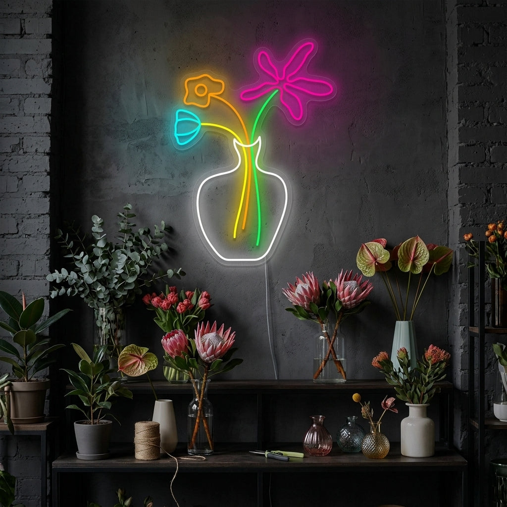 "Fiore" Insegna al neon