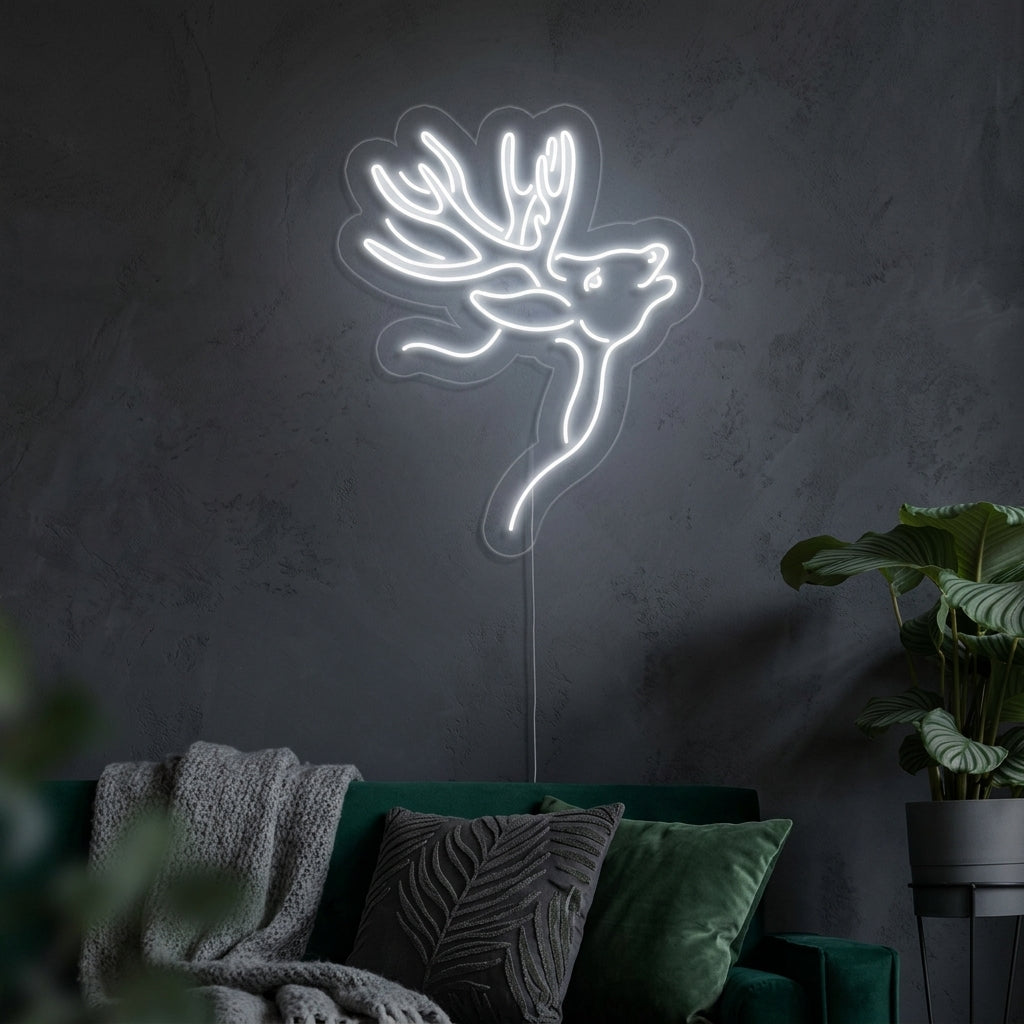 "Cervo" Insegna al neon