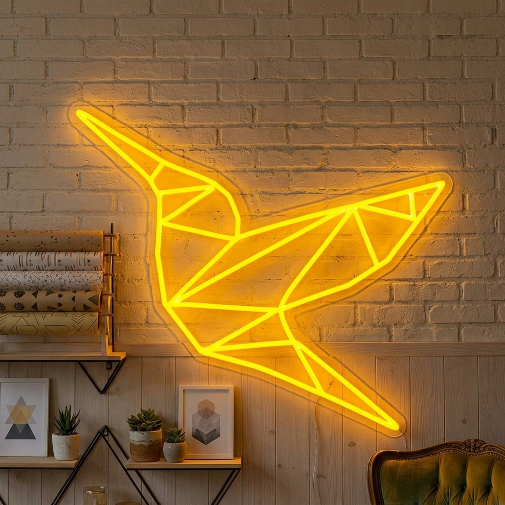 "Uccello Di Carta" Insegna al neon