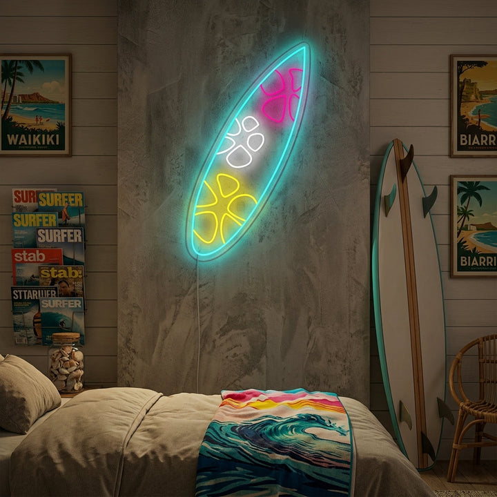 "Tavola da surf" Insegna al neon