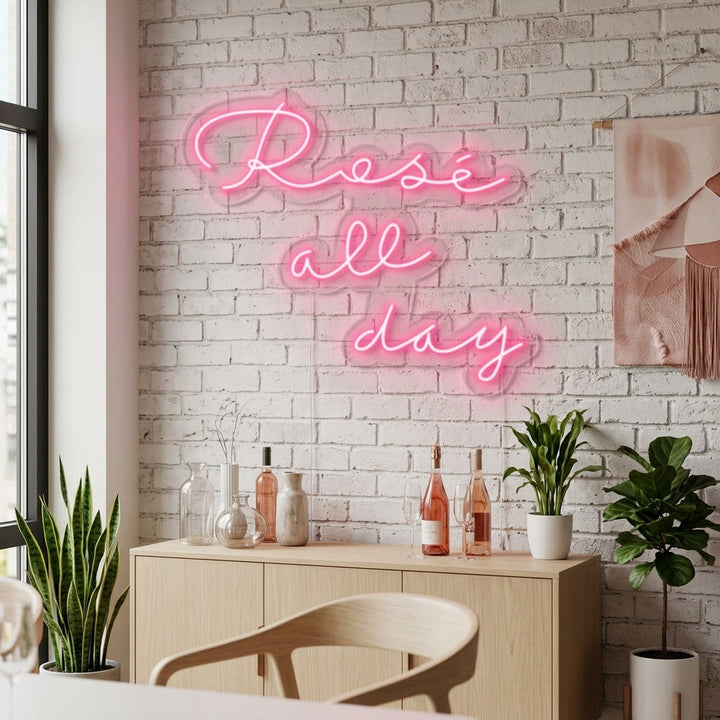 "Rose All Day" Insegna al neon