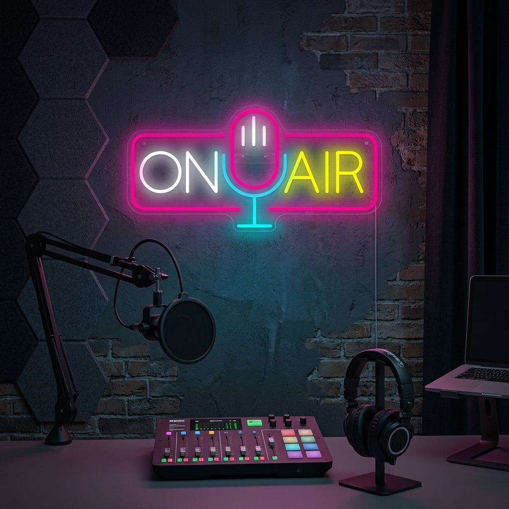 "On Air" Insegna al neon