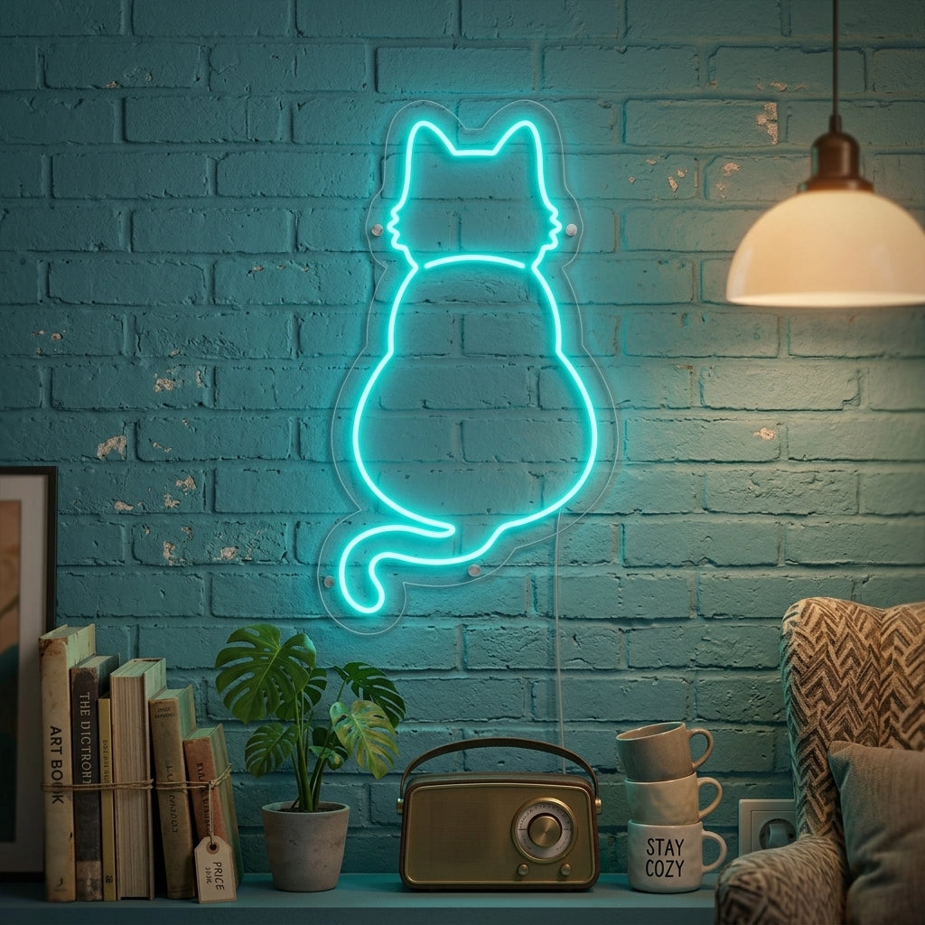 "Gatto" Insegna al neon