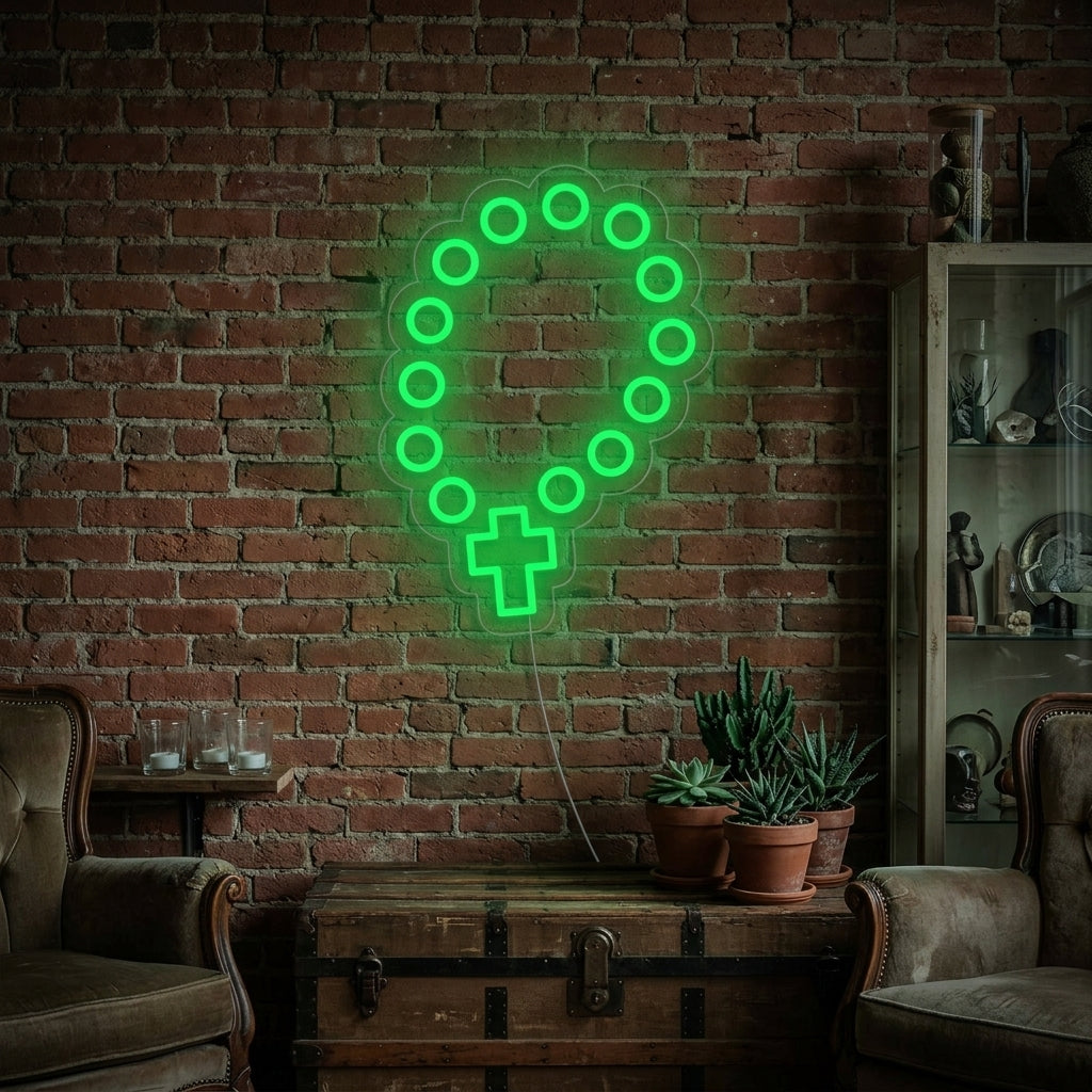 "Rosario" Insegna al neon