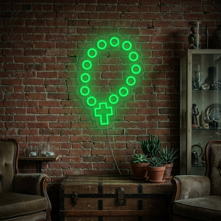 "Rosario" Insegna al neon