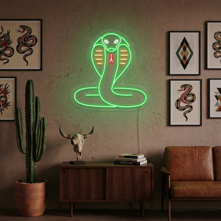 "Serpente Cobra" Insegna al neon