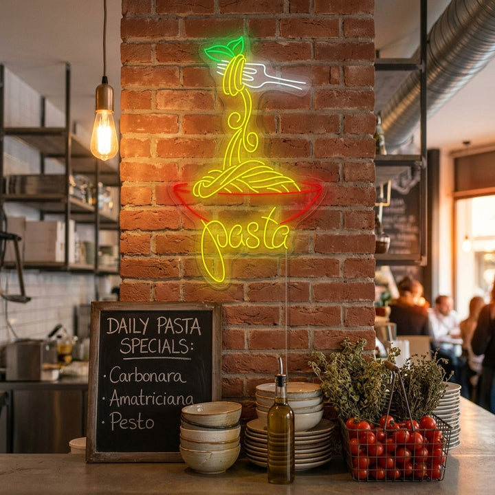 "Pasta italiana" Insegna al neon