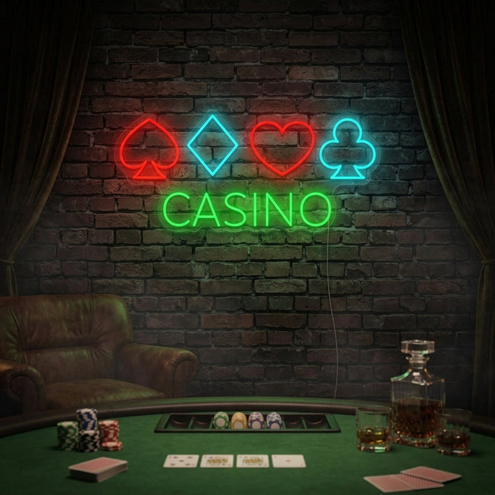 "Casinò Poker" Insegna al neon