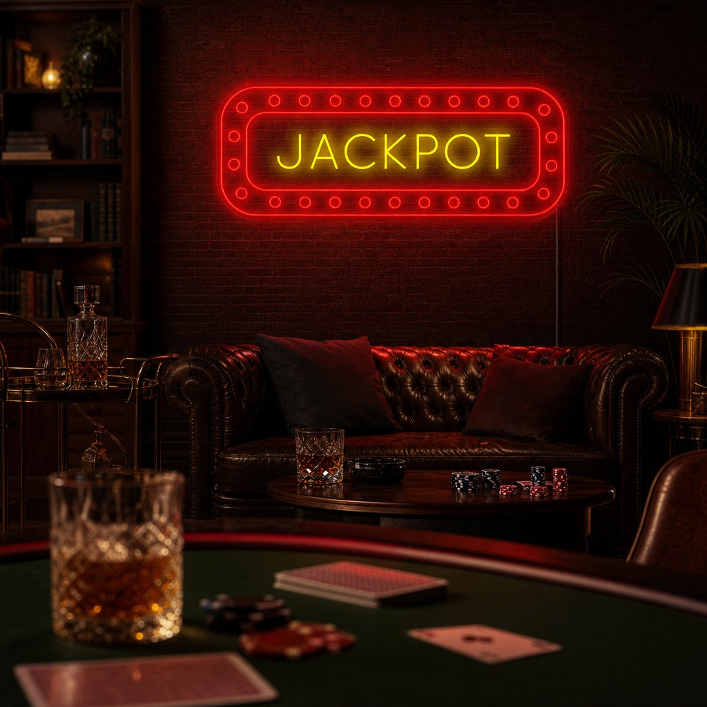 "Jackpot" Insegna al neon