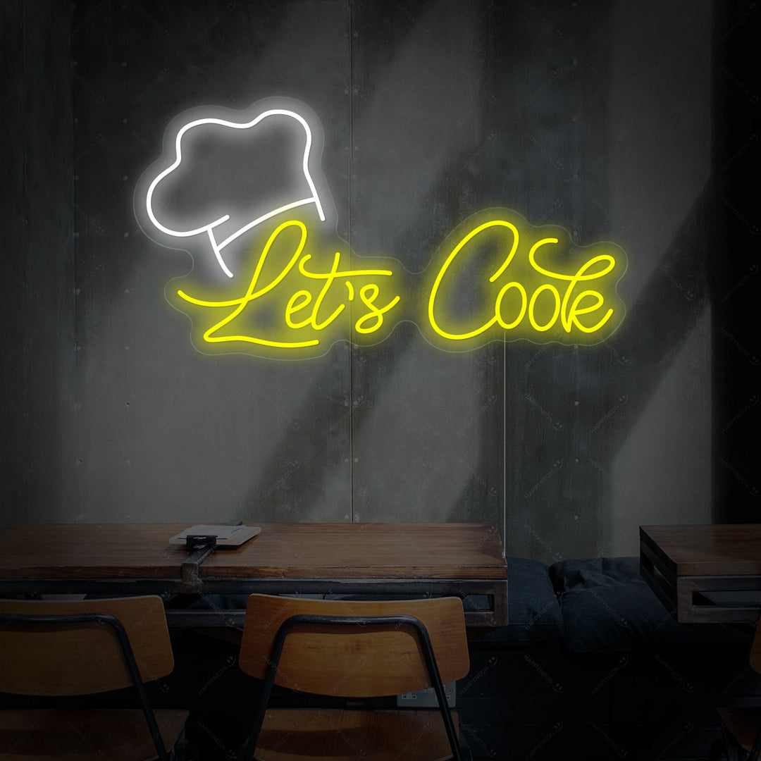 "Let's Cook" Insegna al neon