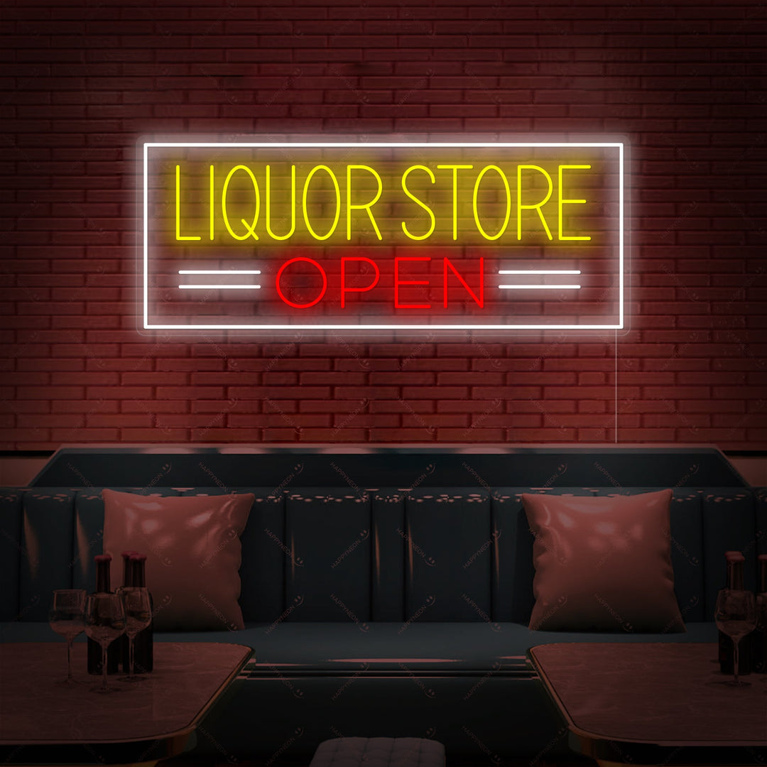 "Liquor Store Open" Insegna al neon