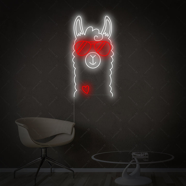 "Lama" Insegna al neon