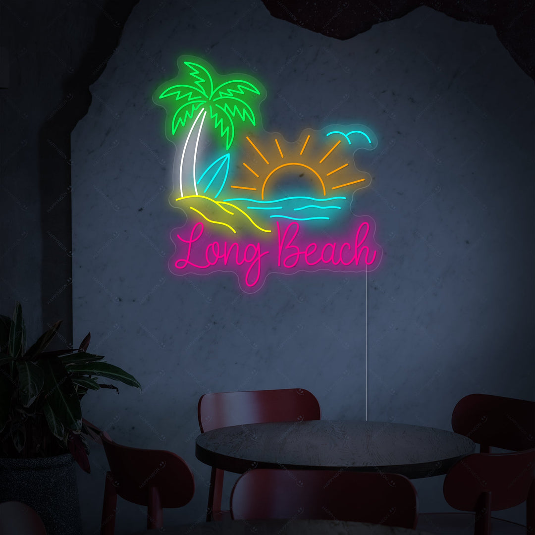 "Long Beach" Insegna al neon