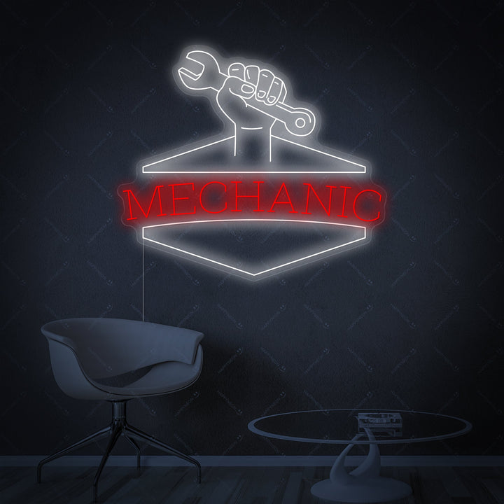 "Mechanic" Insegna al neon