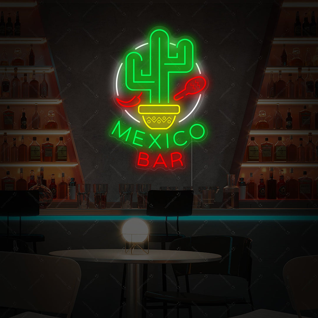 "Mexico Bar" Insegna al neon