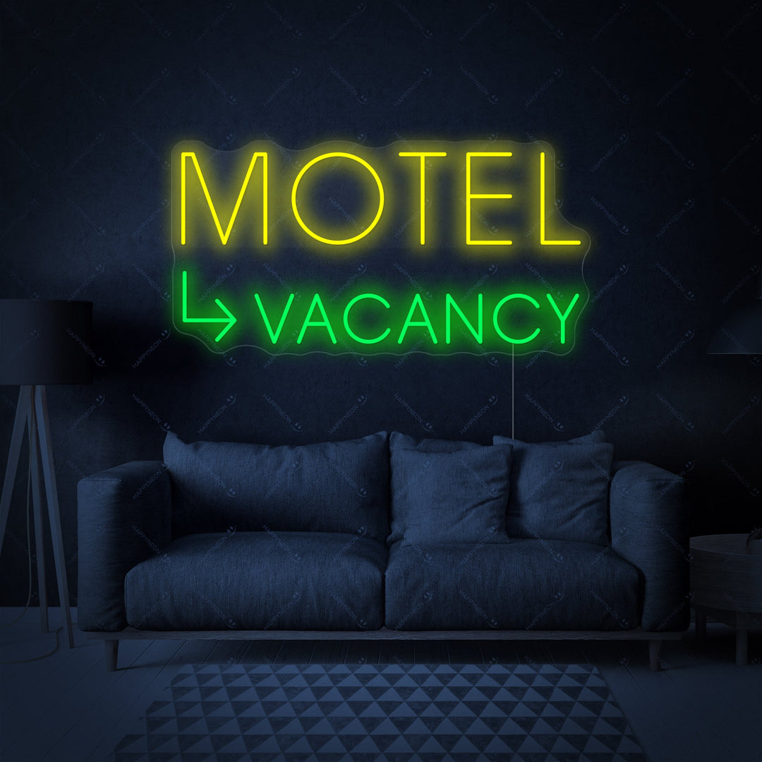 "Motel Vacancy" Insegna al neon