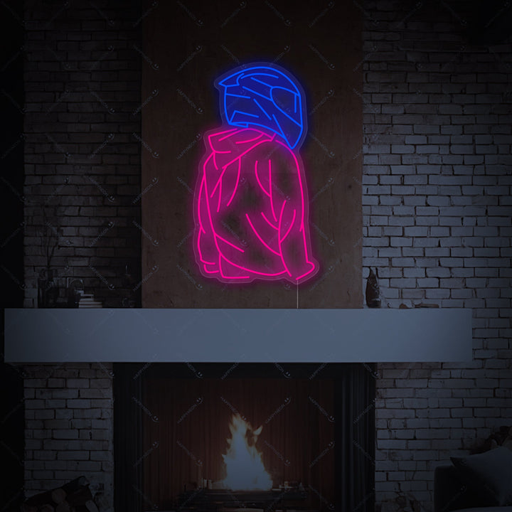 "Motociclista" Insegna al neon