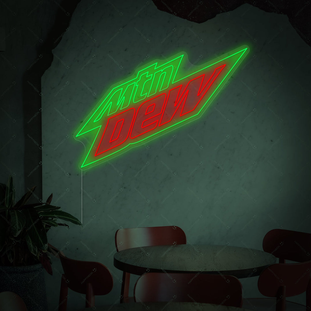 "Mountain Dew" Insegna al neon