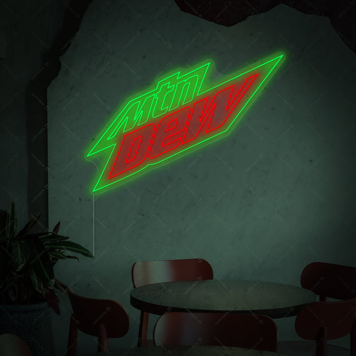 "Mountain Dew" Insegna al neon