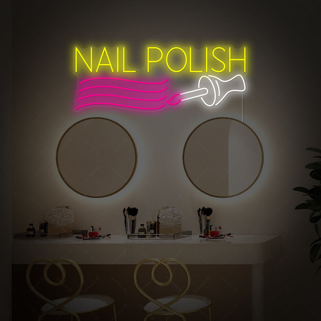 "Nail Polish" Insegna al neon