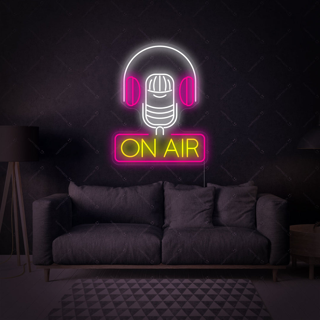 "On Air" Insegna al neon