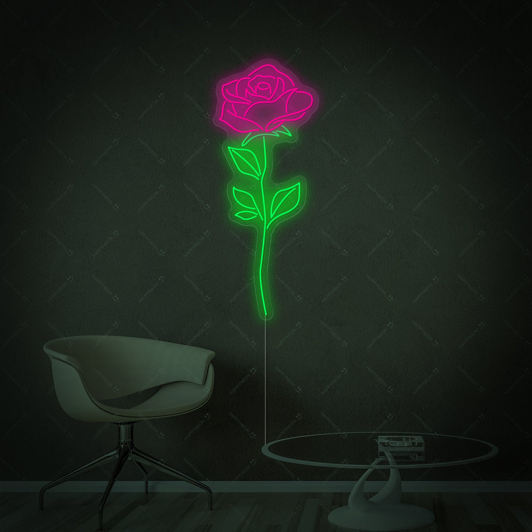 "Rosa Rosa" Insegna al neon