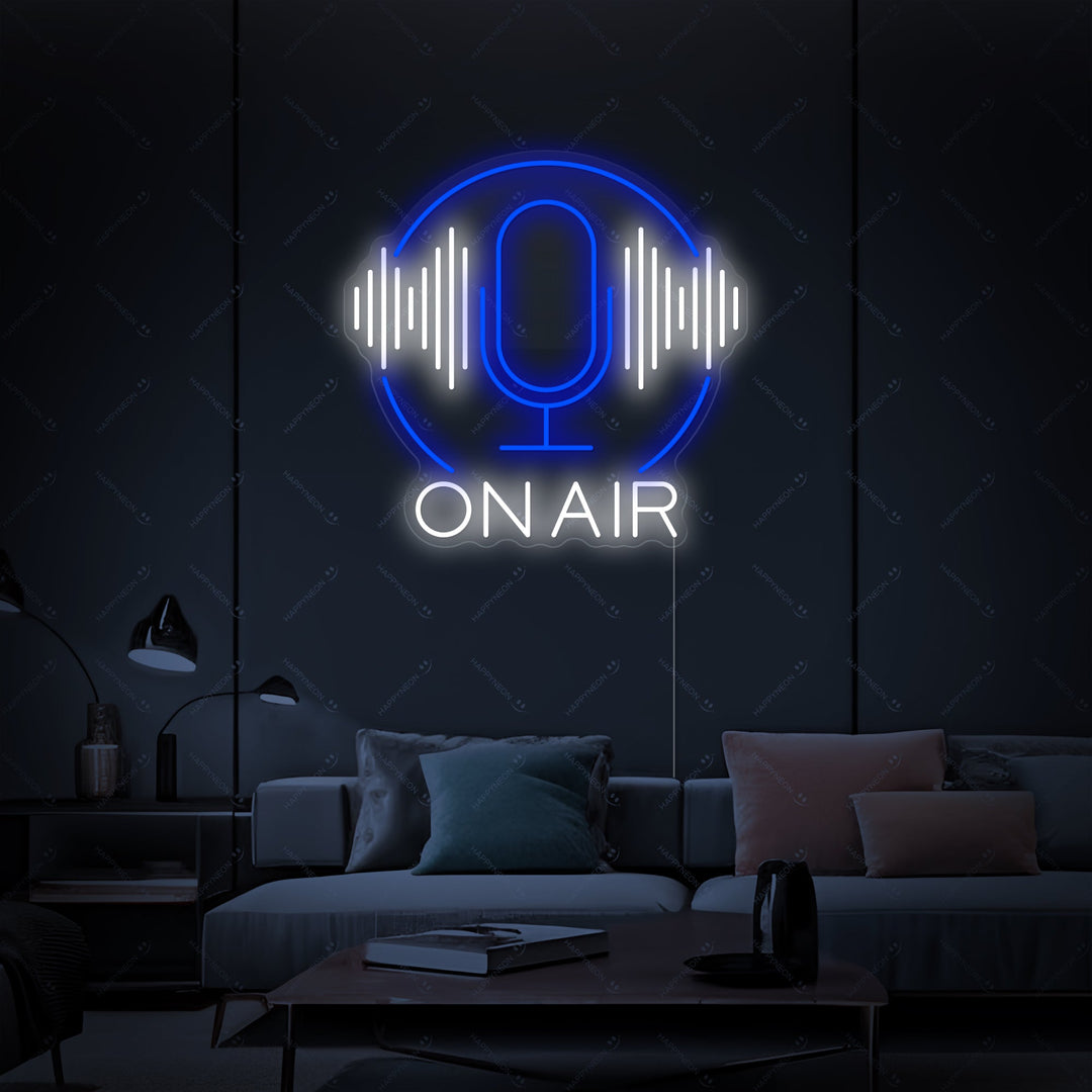 "Podcast in onda" Insegna al neon