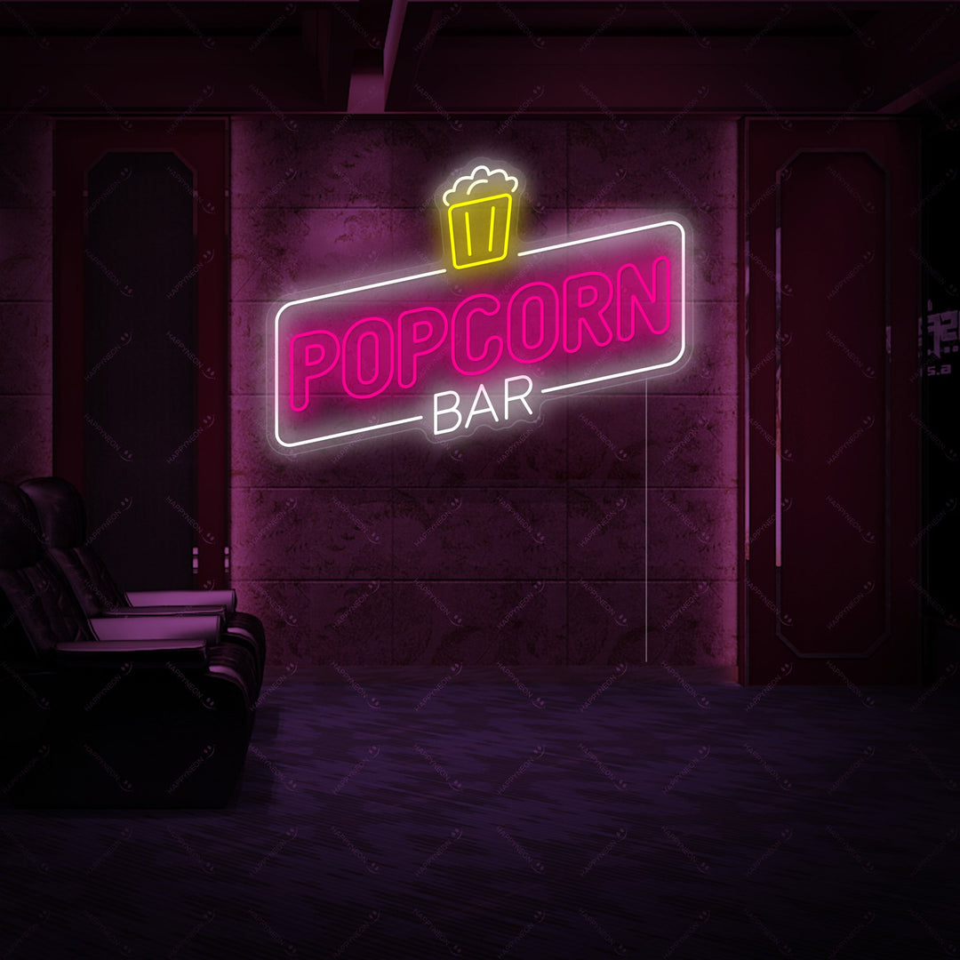 "Popcorn Bar" Insegna al neon