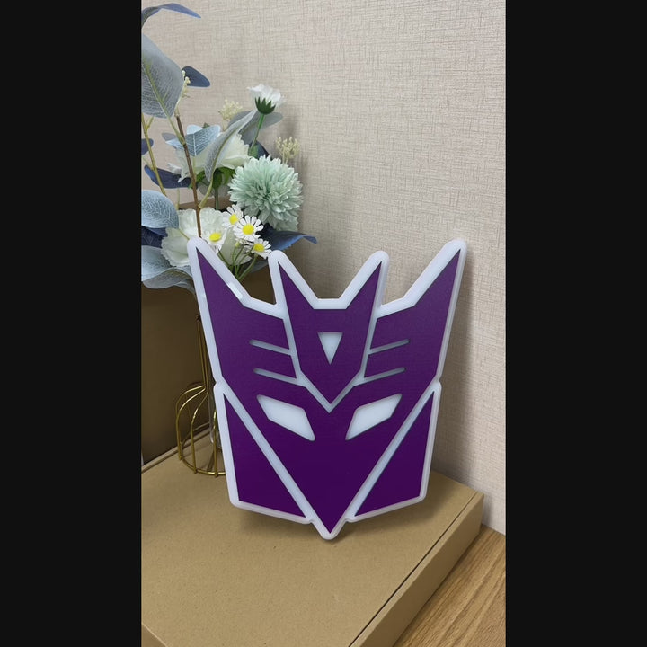 "Segno di Decepticons ispirato" Neon Like