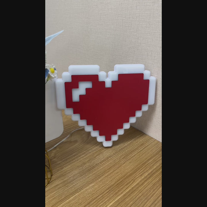 "Cuore di Zelda 16 bit" Neon Like