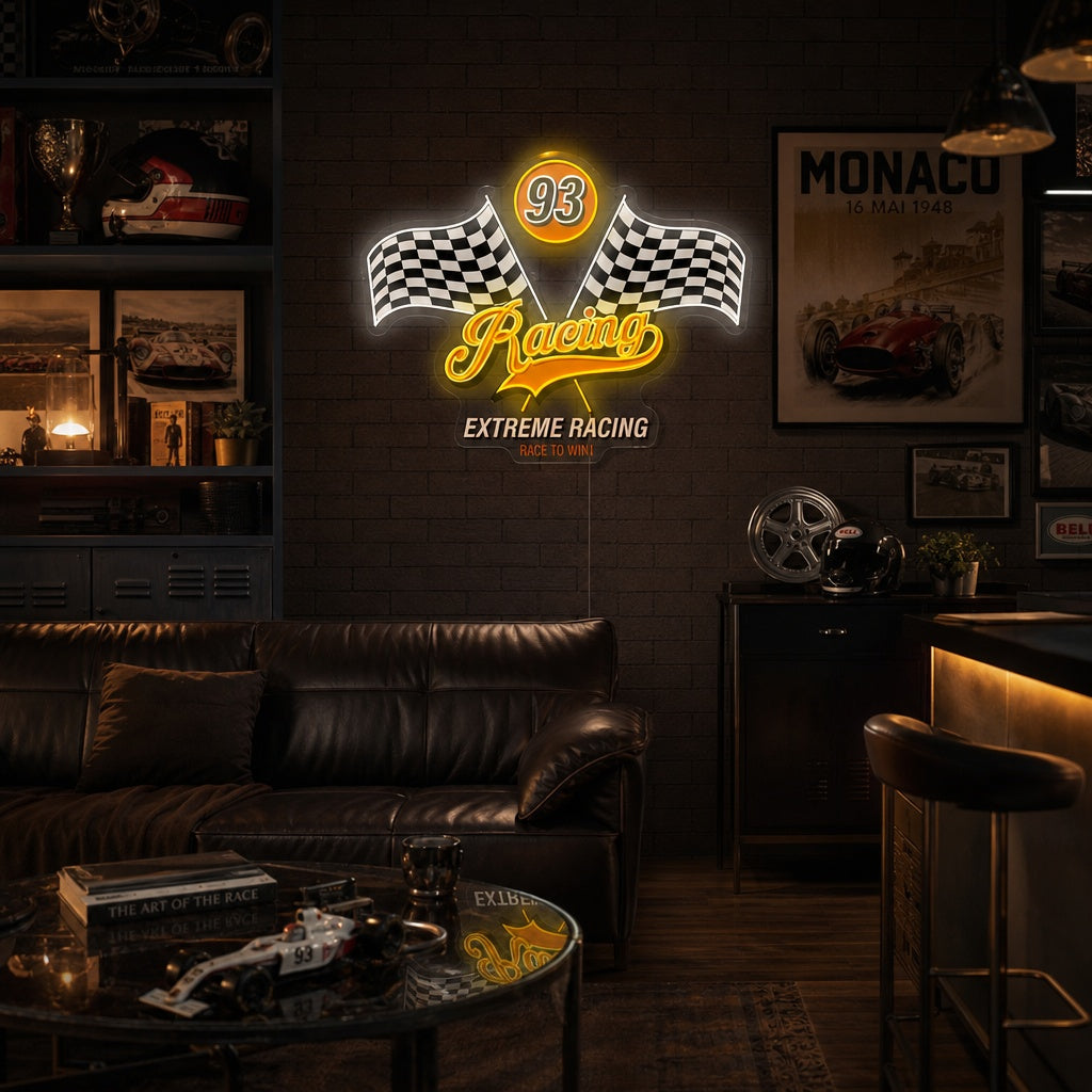 "Racing" Insegna al neon