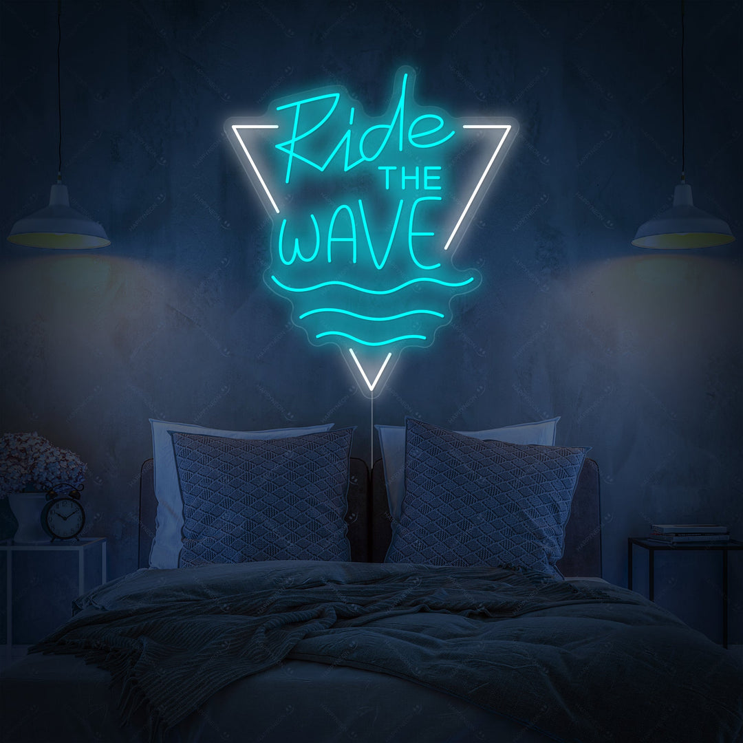 "Ride The Wave" Insegna al neon